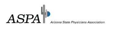 ASPA: Arizona State Physician Association Logo